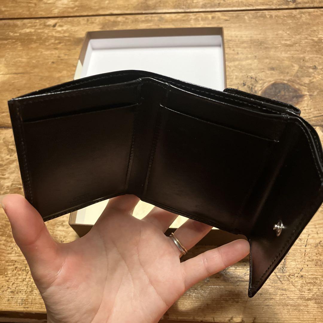PORTER 三つ折り財布 黒 レザー　メンズ