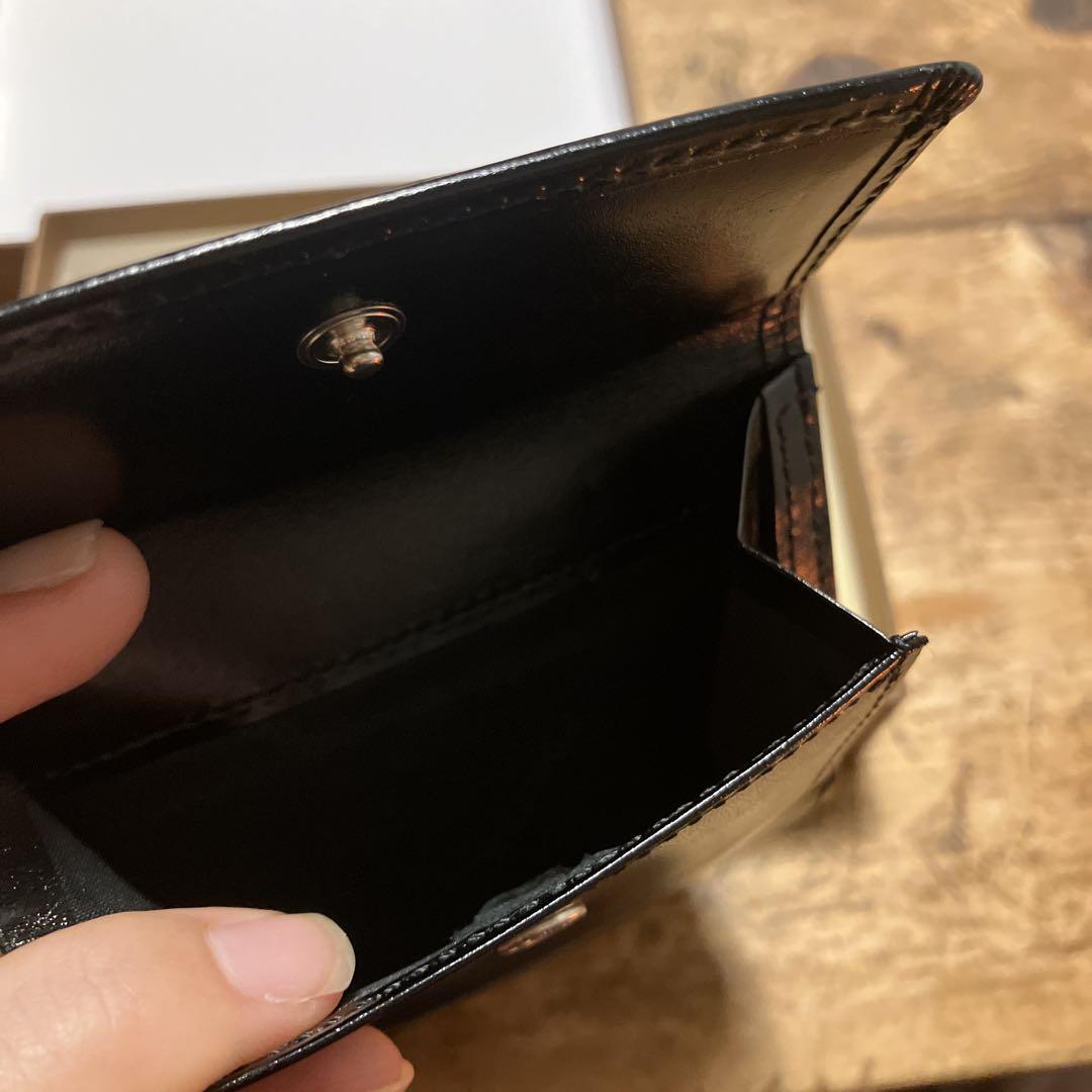PORTER 三つ折り財布 黒 レザー　メンズ