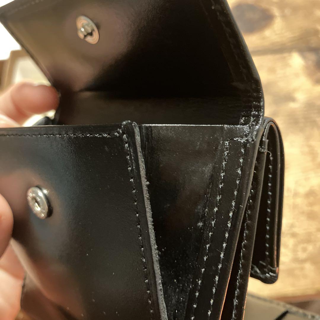 PORTER 三つ折り財布 黒 レザー　メンズ