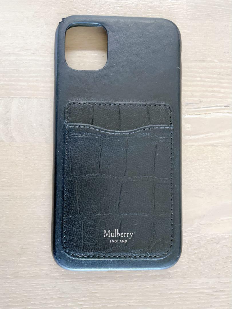 Mulberry Soft Croc＆Silky iPhone11 Case iPhoneアクセサリー