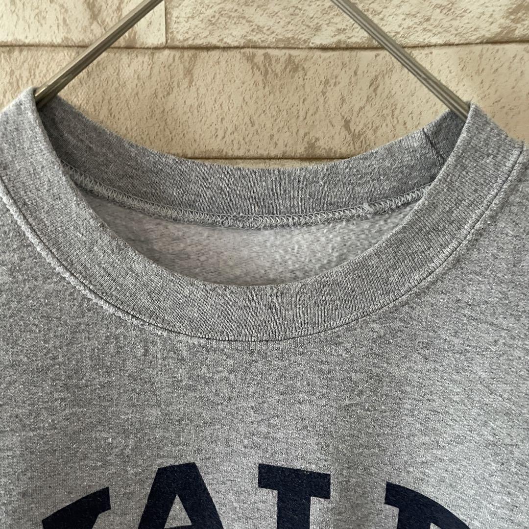 スウェット センタープリント YALE 裏起毛 グレー
