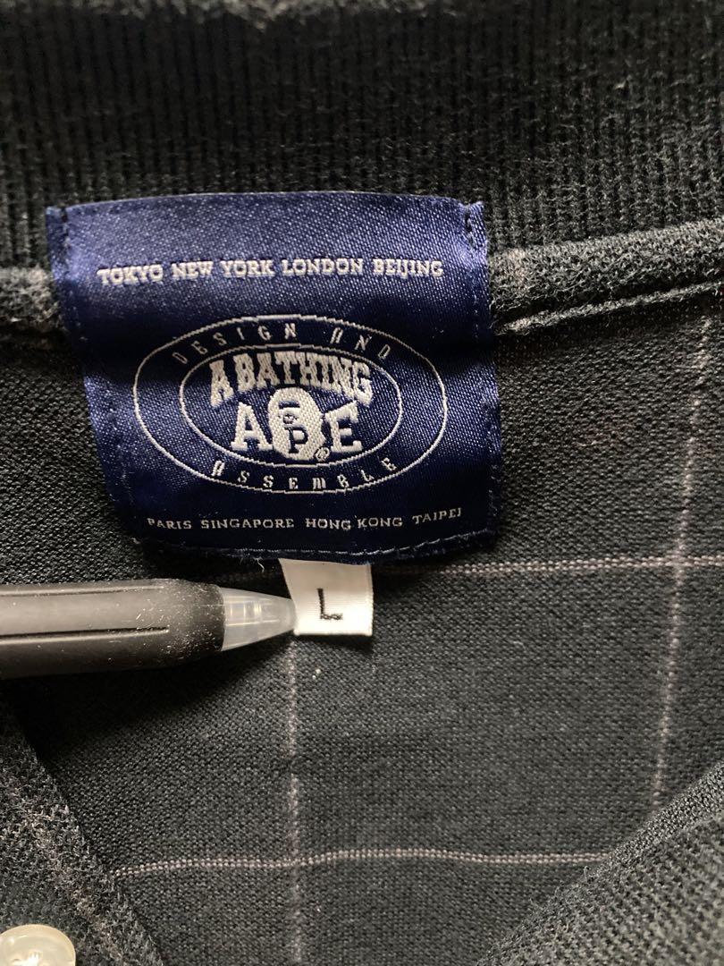 A BATHING APE アベイシングエイプ　ブロック　ポロシャツ