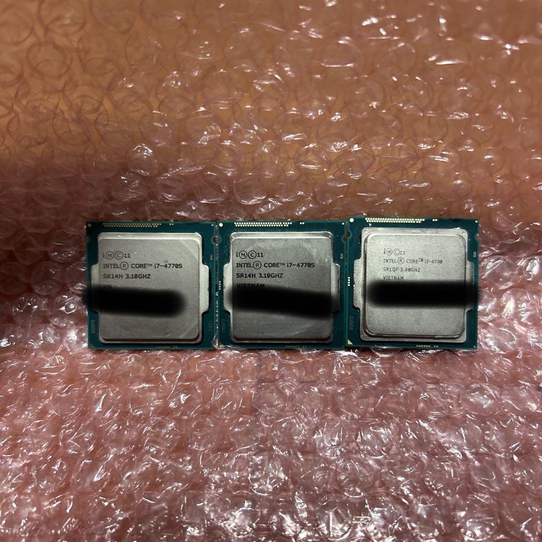 CPU i7-4770S×2/i7-4790 3個セット