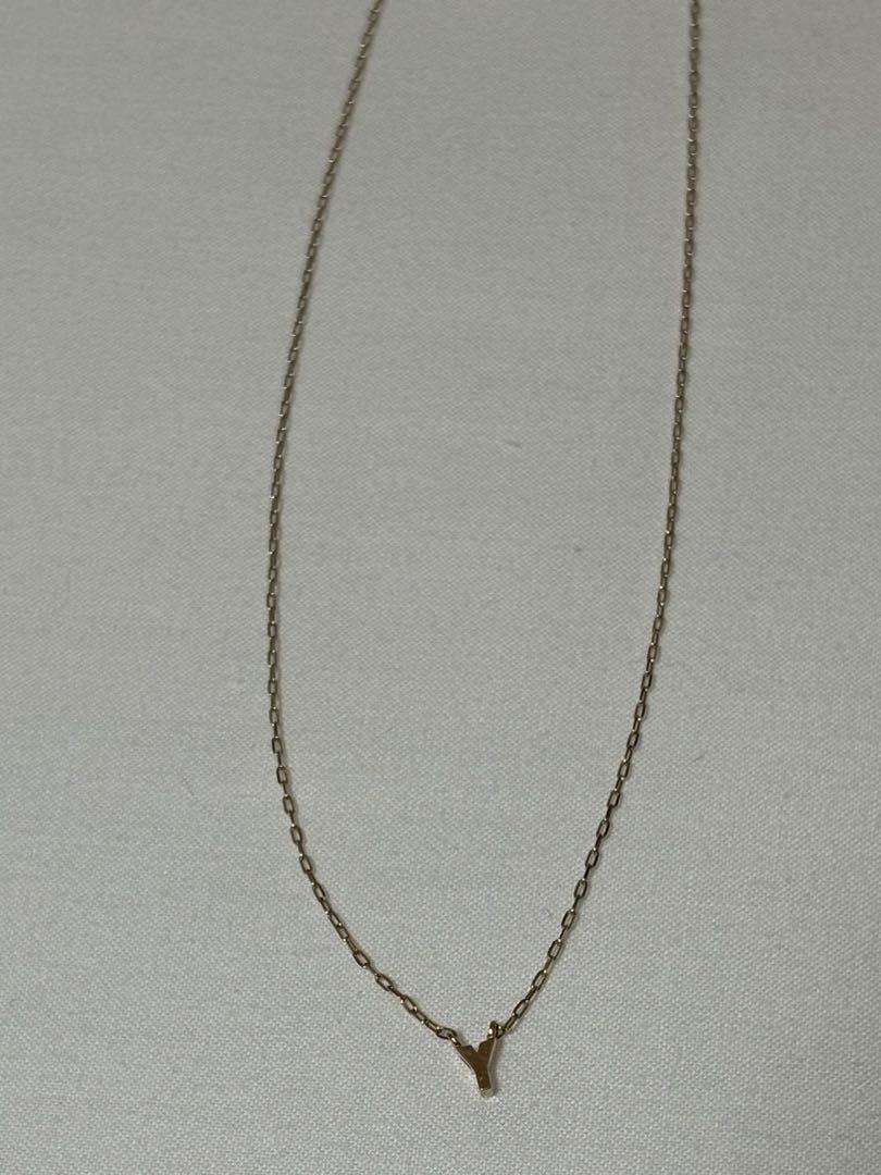 ete ネックレス　k10 イニシャル　Y