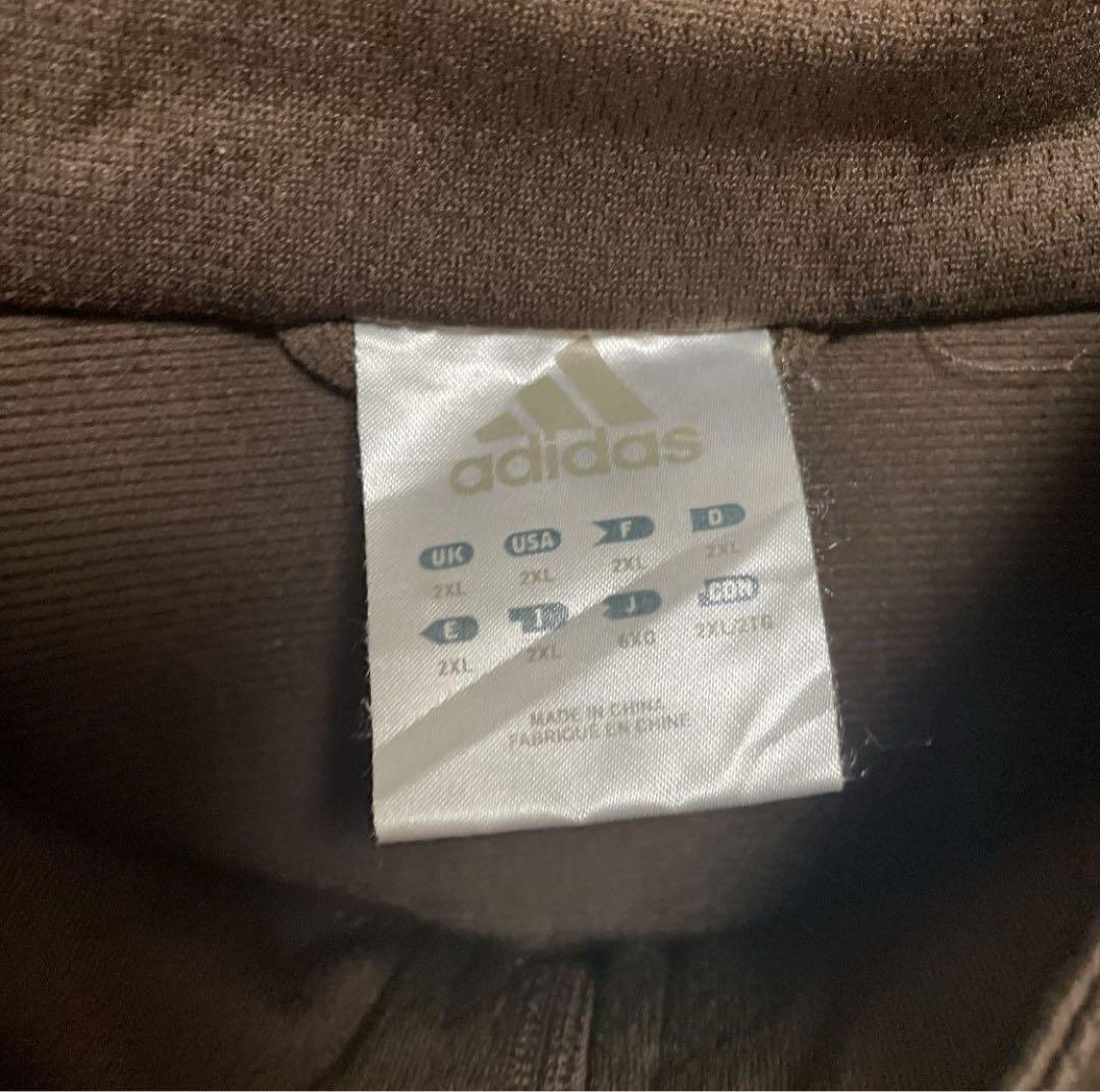 adidas トラックジャケット 茶色