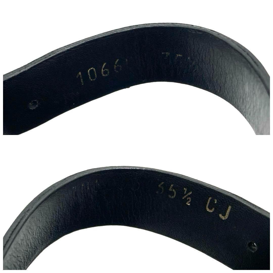 GUCCI 厚底 サンダル 22.5cm 黒 GG レザー キャンバス ウェッジ