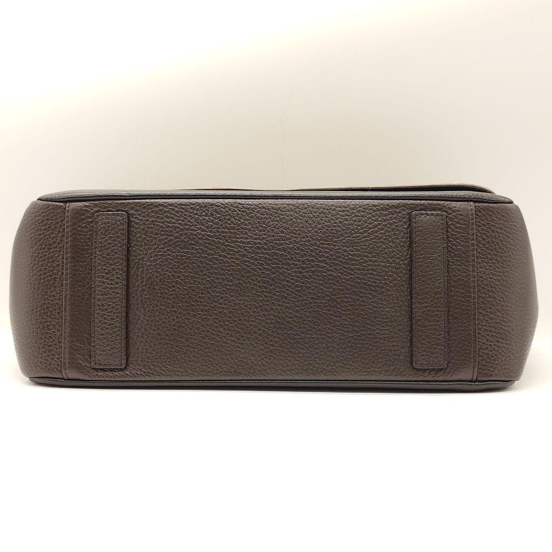 高い素材 BELLMER 2way オールレザー フラップ 横長 ベルメール バッグ