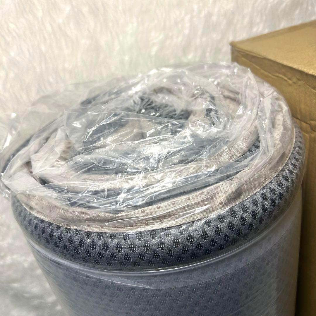硬め！高反発セミダブルマットレス　グレー　厚み5cm 敷布団・カバー付　寝具