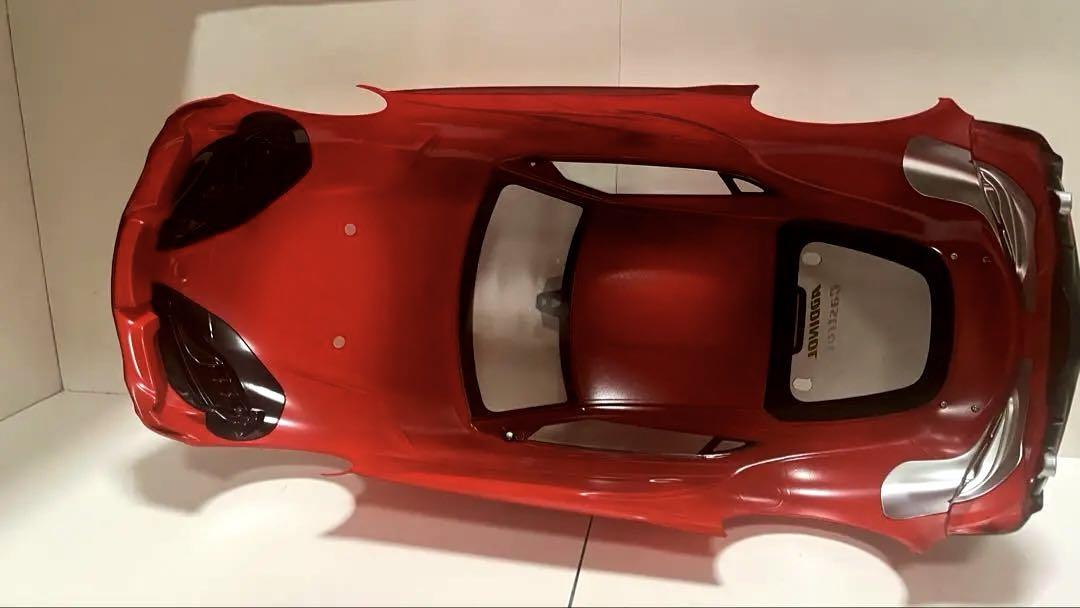 ラジコン 1/10 タミヤXB トヨタ GRスープラ ボディ レッド カスタム