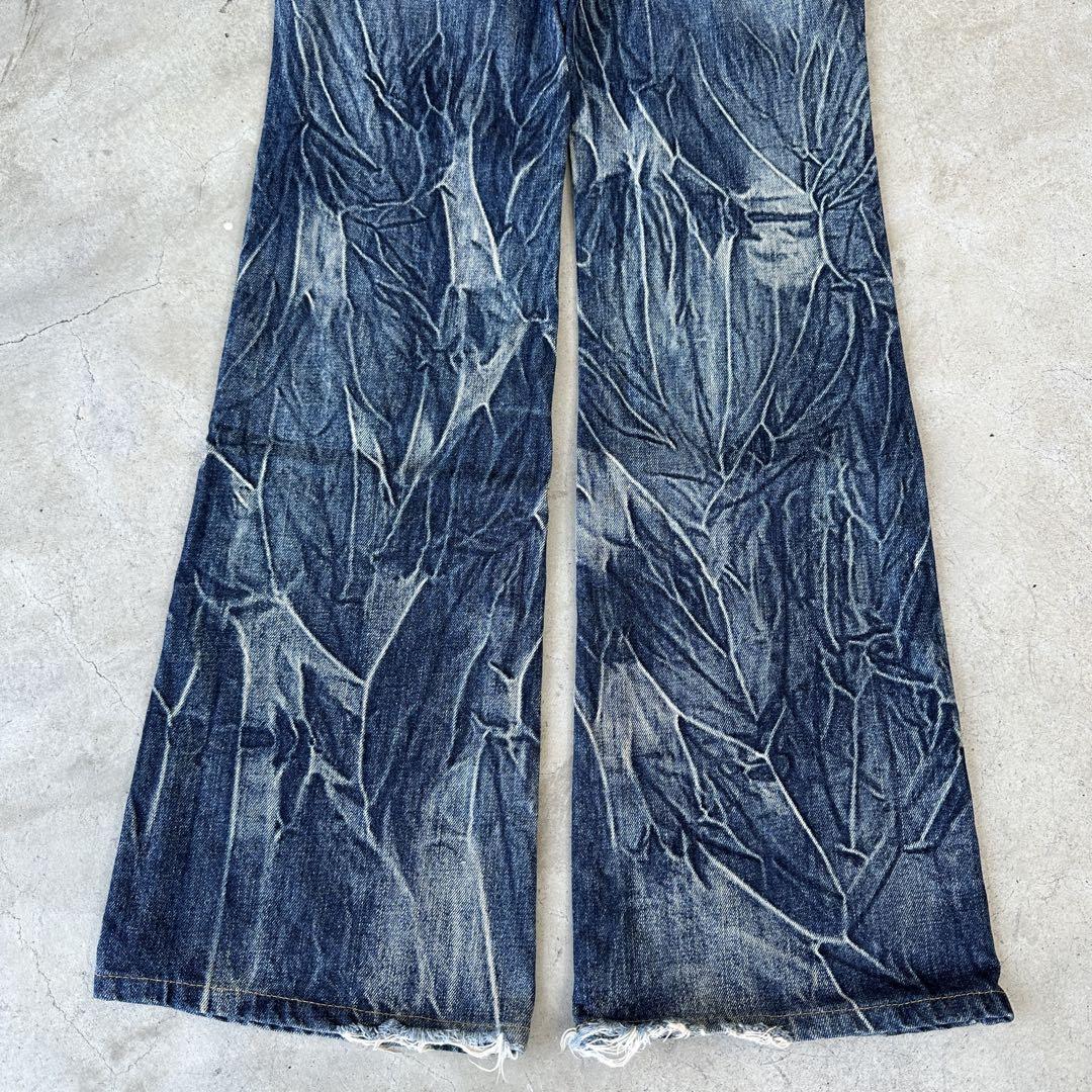 パンツ 00s archive tornado crash denim pants