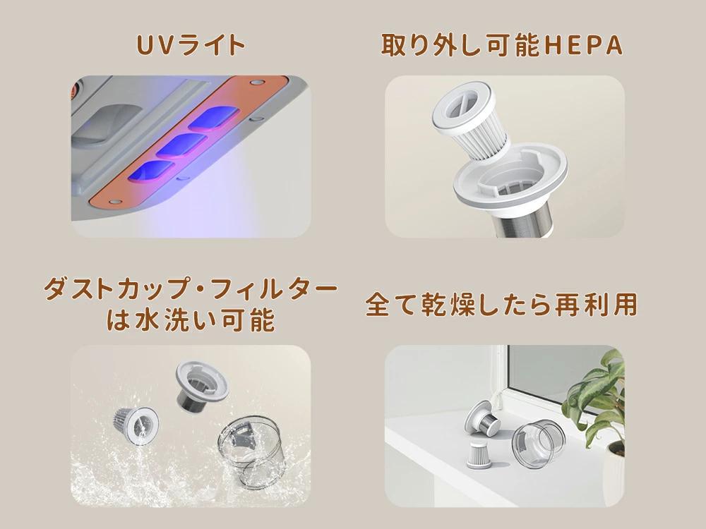 布団クリーナー コードレス 布団掃除機 ダニ退治 ウイルス除去 UV除菌　限定１