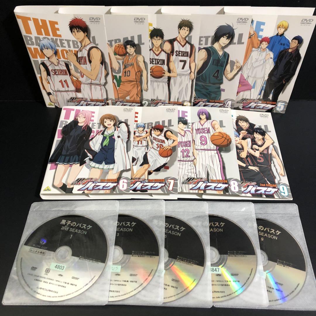 黒子のバスケ 1期~3期+WC+劇場版 レンタルDVD アニメ 全巻セット