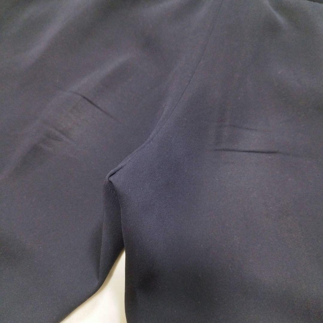 プラステ ノーカラー ジャケット パンツ スーツ セットアップ ネイビー S