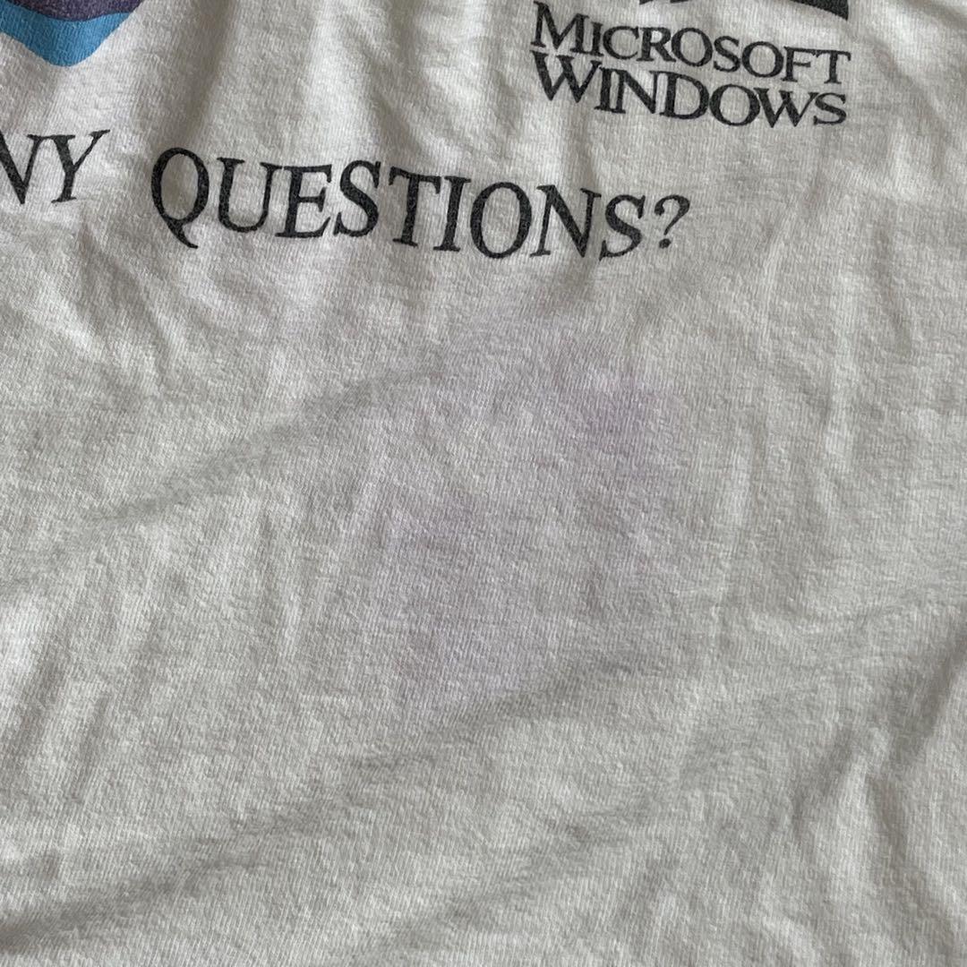 【激レア】Apple Microsoft コラボ Tシャツ XL アップルボディ