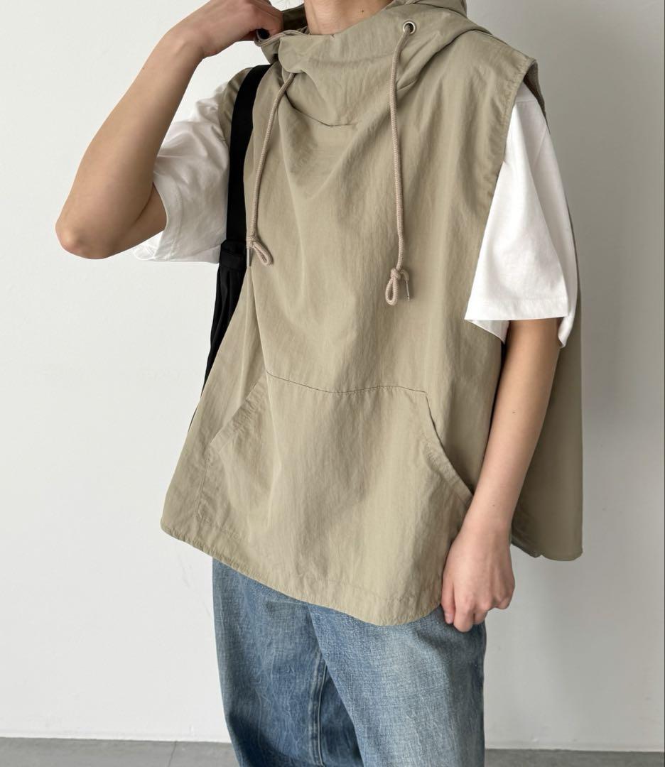CANAL JEAN El mar　ナイロンアノラックベスト