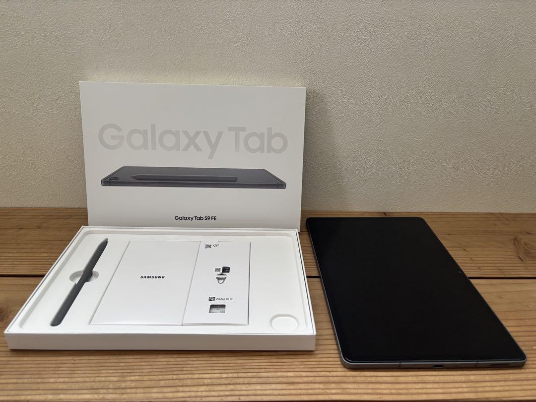 Galaxy Tab S9 FE Wi-Fiモデル グレー 海外版 箱無 カバー SAMSUNG Galaxy Tab S9 FE 10.9インチ メモリー6GB ストレージ
