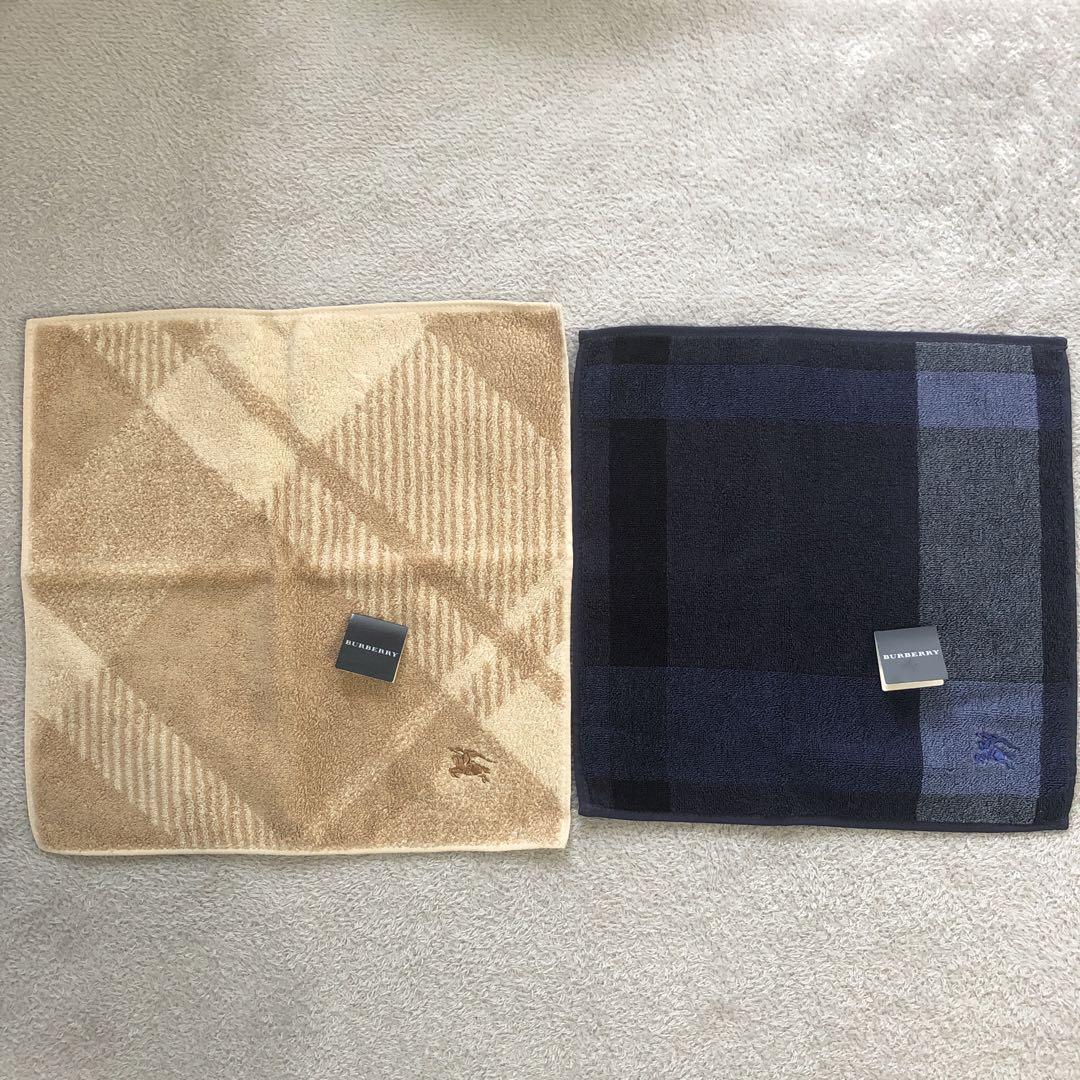 BURBERRY フェイスタオルノバ チェック柄 ハンカチセット 新品未