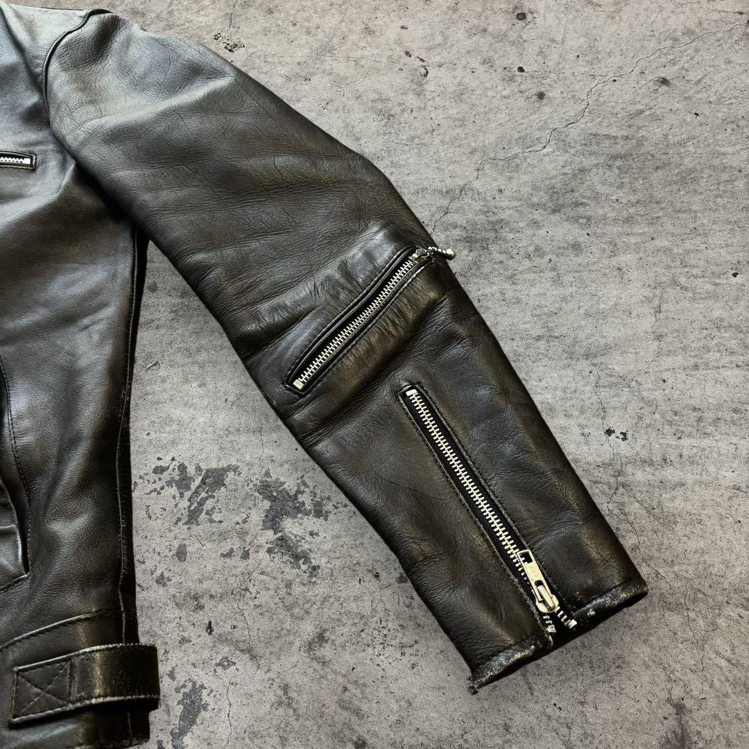 vintage シングルライダースジャケット レザージャケット 革ジャン