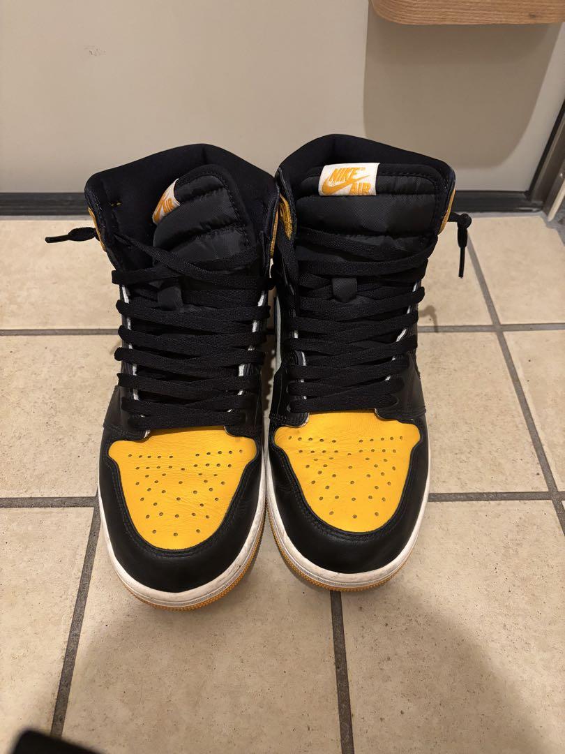 NIKE エアジョーダン 1 ハイカット イエロー/ブラック27