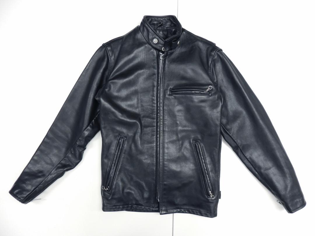 希少 32現行SCHOTT141USA製立ち襟オイルドレザー シングルライダース 希少 32現行SCHOTT141USA製立ち襟オイルドレザー シングルライダース