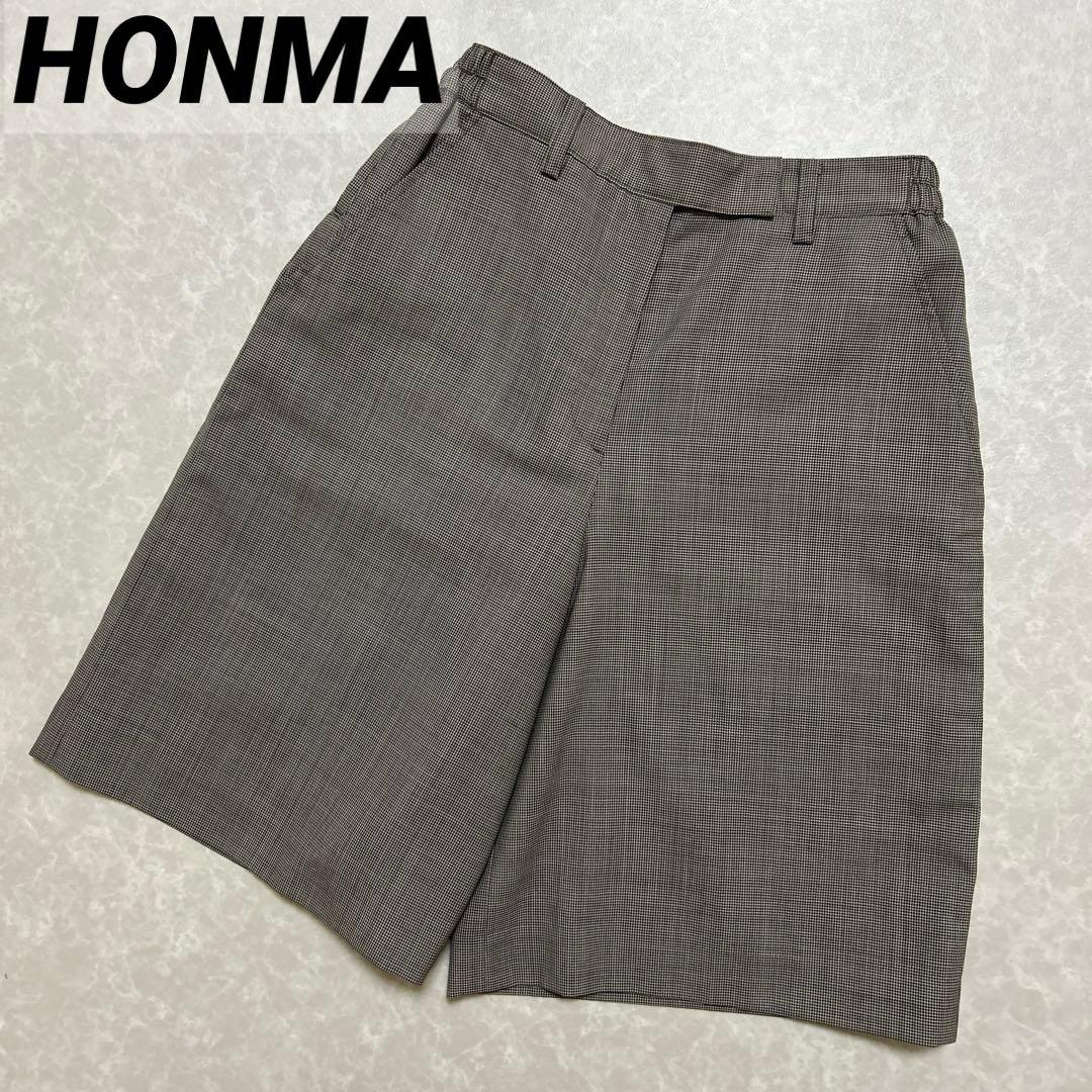 ホンマコレクション★千鳥格子★薄手裏地付き★パンツ 【レディース サイズL】