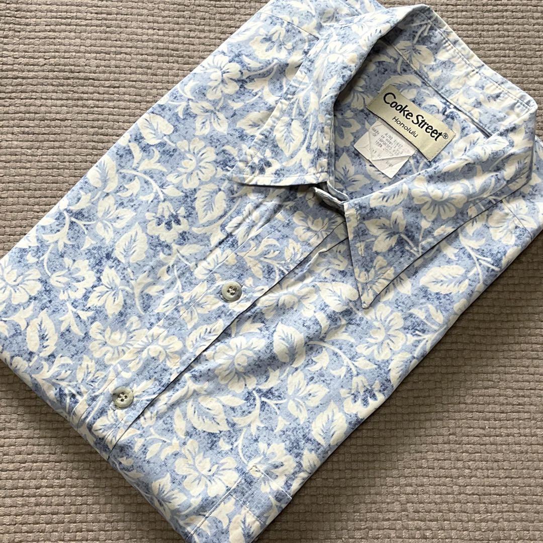 【美品★90s】Cooke Street アロハシャツ　XL　ハワイ製　花柄