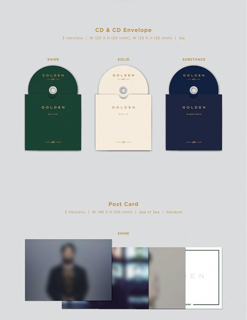 BTS ジョングク ソロアルバム GOLDEN 3形態 セット - メルカリ