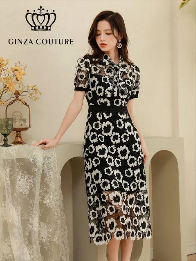 GINZA COUTURE フラワーレースドレス