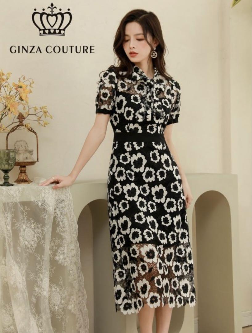 GINZA COUTURE フラワーレースドレス