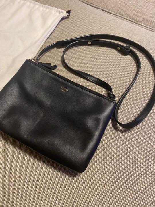 42%割引ブラック系【高品質】 セリーヌ CELINE トリオ ショルダー 再販開始 セリーヌ トリオ ショルダーバッグ バッグ CELINE ショルダーバッグ