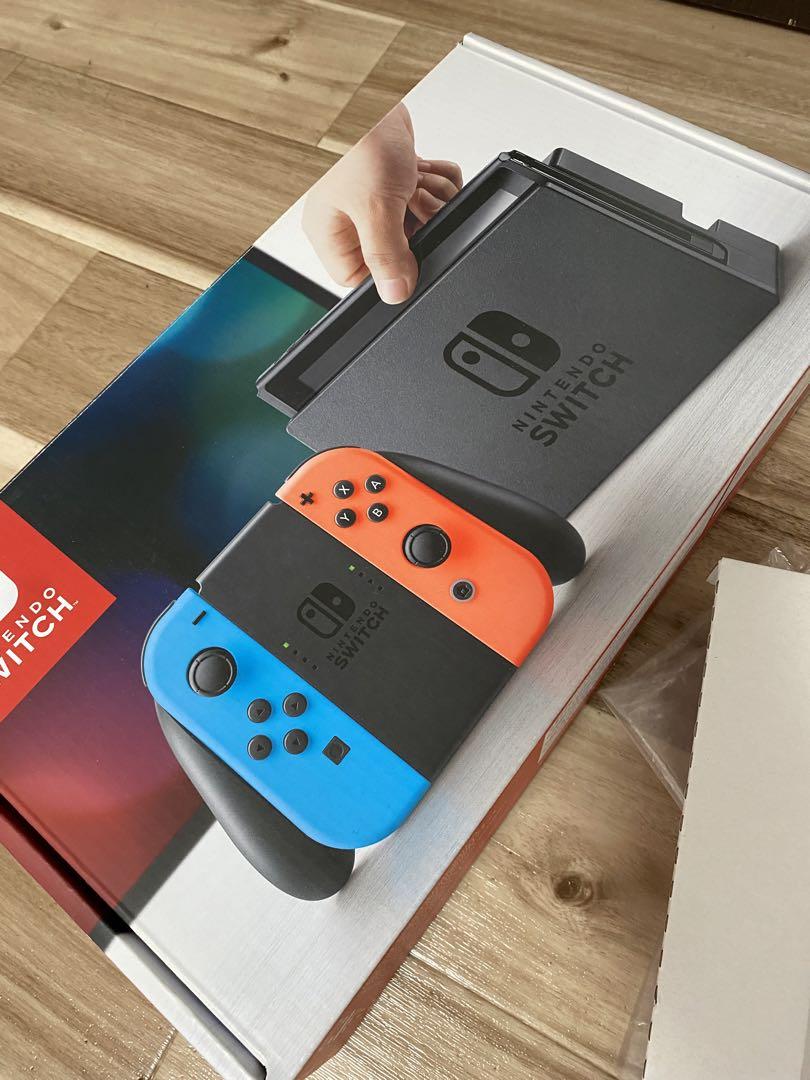 Nintendo Switch ニンテンドースイッチ本体GRN/PNK 箱無し