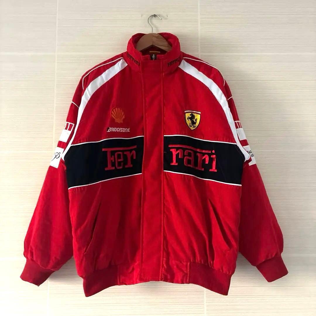 Ferrari スポーツ レーシングジャケット レッドL FERRARI