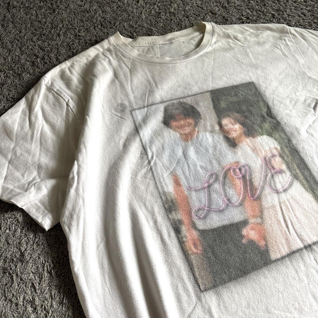 90's〜 江口洋介×森高千里　結婚　Tシャツ フォト　LOVE ヴィンテージ