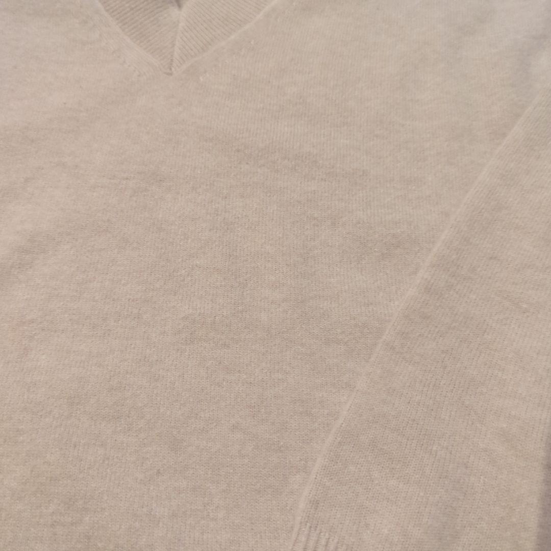 23区　CARIAGGI　ウールカシミヤ Vネック ニット　ベージュ