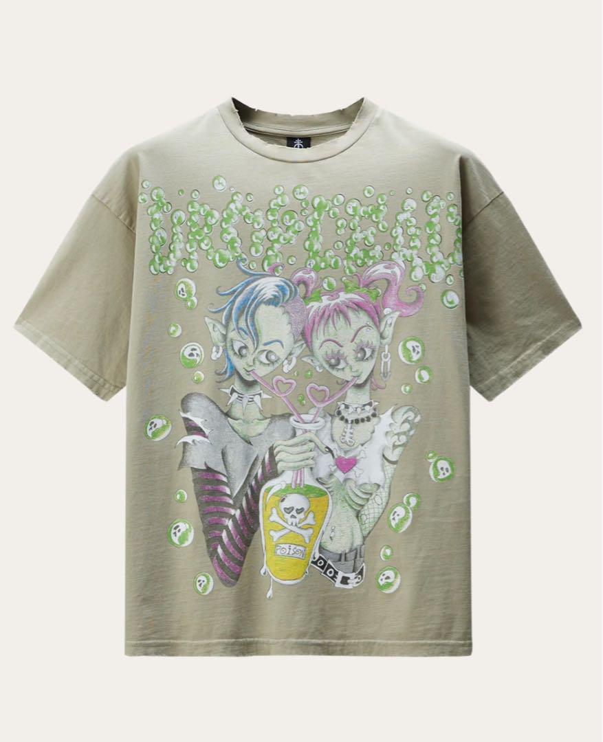 dropdead カーキ グラフィックTシャツ L