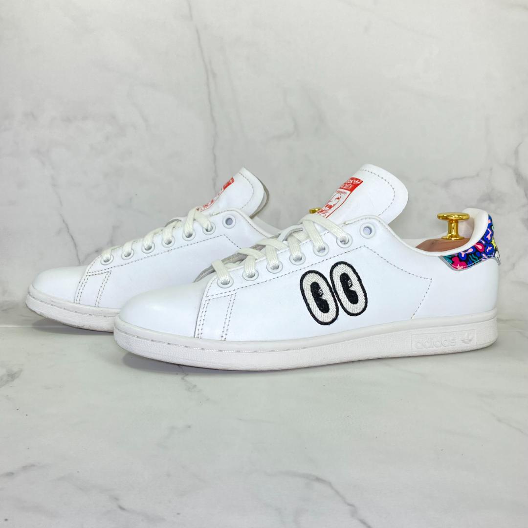 【美品】adidas スタン・スミス×ハティ・スチュワート 24.5㎝ ホワイト