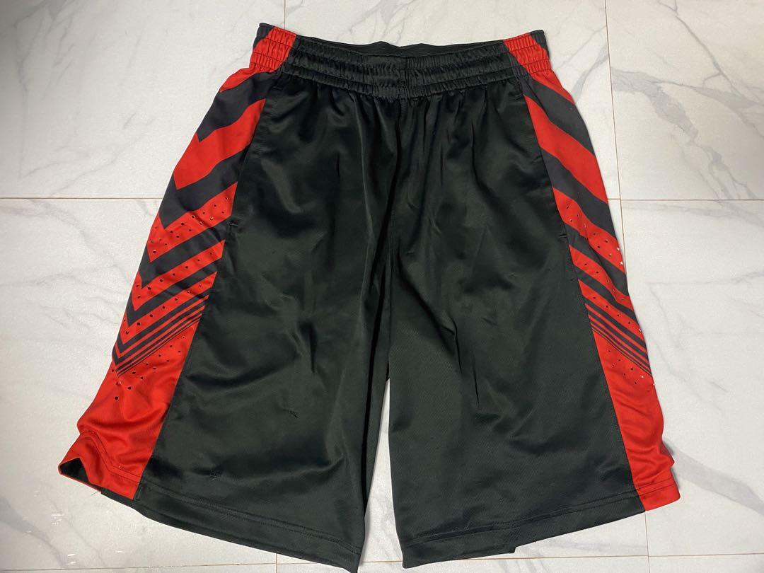 NIKE】ナイキ ハーフパンツ バスパン L 黒赤 ドライフィット