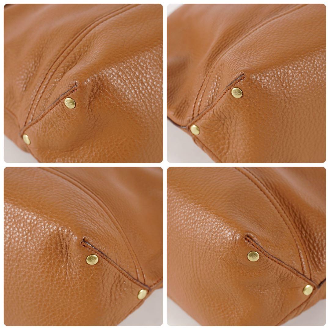 【未使用級✨】マルベリー 付属品 トートバッグ ロゴ型押し レザー ブラウン 【未使用級✨】マルベリー 付属品 トートバッグ ロゴ型押し レザー ブラウン