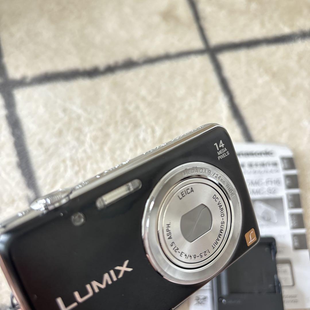 SDカード付き ✨ Panasonic LUMIX DMC-FH6 黒　デジカメ