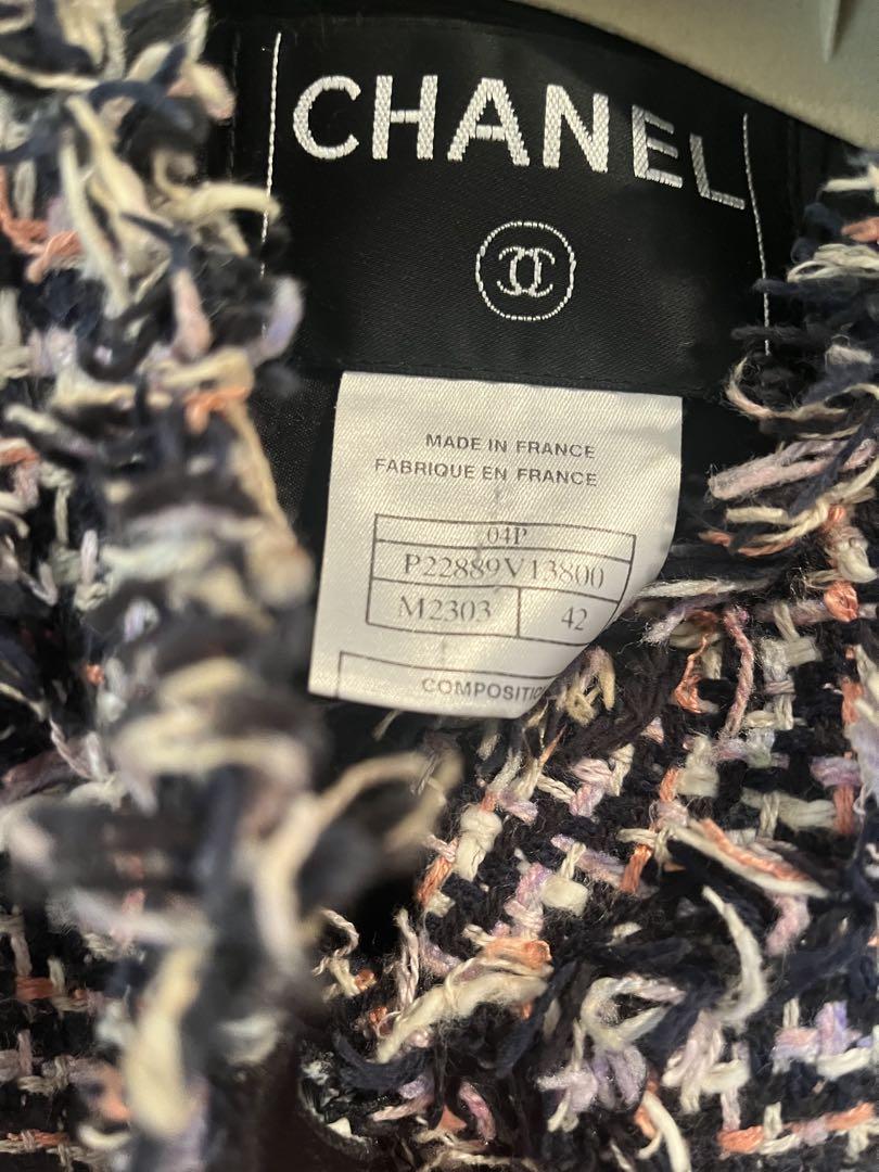 美品】 CHANEL / シャネル | ウールツイード コサージュ装飾