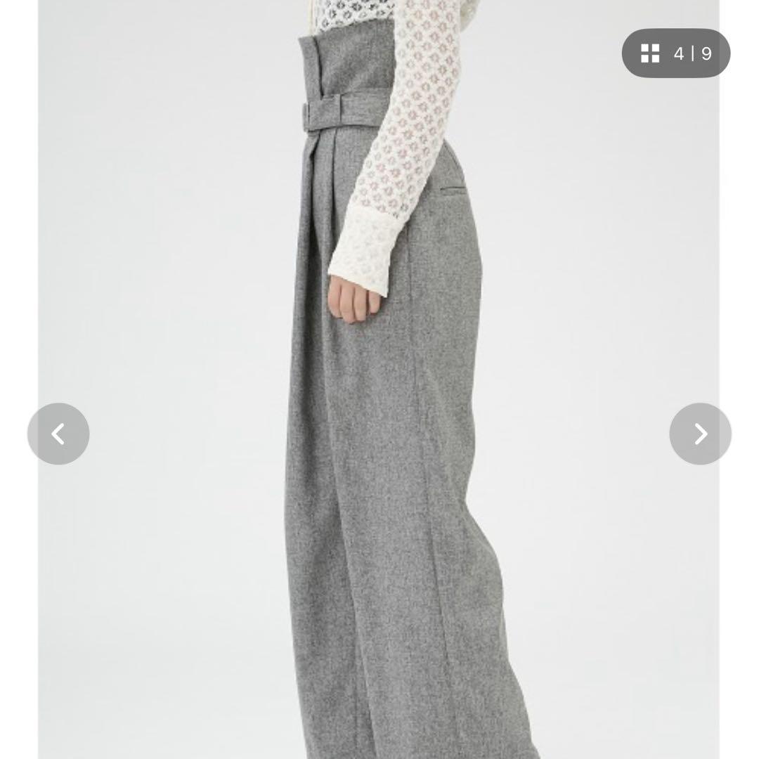 fray i.d 3wayハイウエストパンツ　グレー FRAY I.D（フレイアイディー）の「3wayハイウエストパンツ