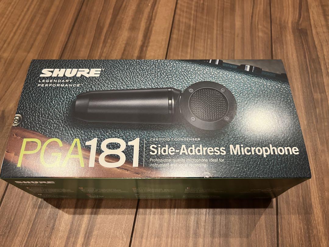 自宅で楽器収音一回のみの美品　SHURE PGA181 コンデンサーマイク
