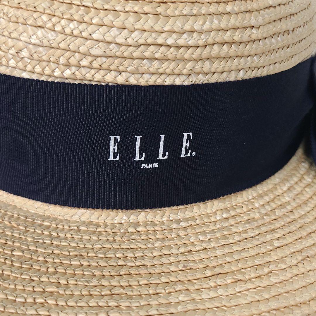 美品】ELLE 麦わら帽子 - メルカリ 美品】ELLE 麦わら帽子 - メルカリ