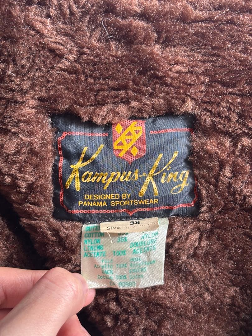 太陽のような 60s 70s Kampysking トレンチコート ギャングコート ボアM VINTAGE 【送料無料 】