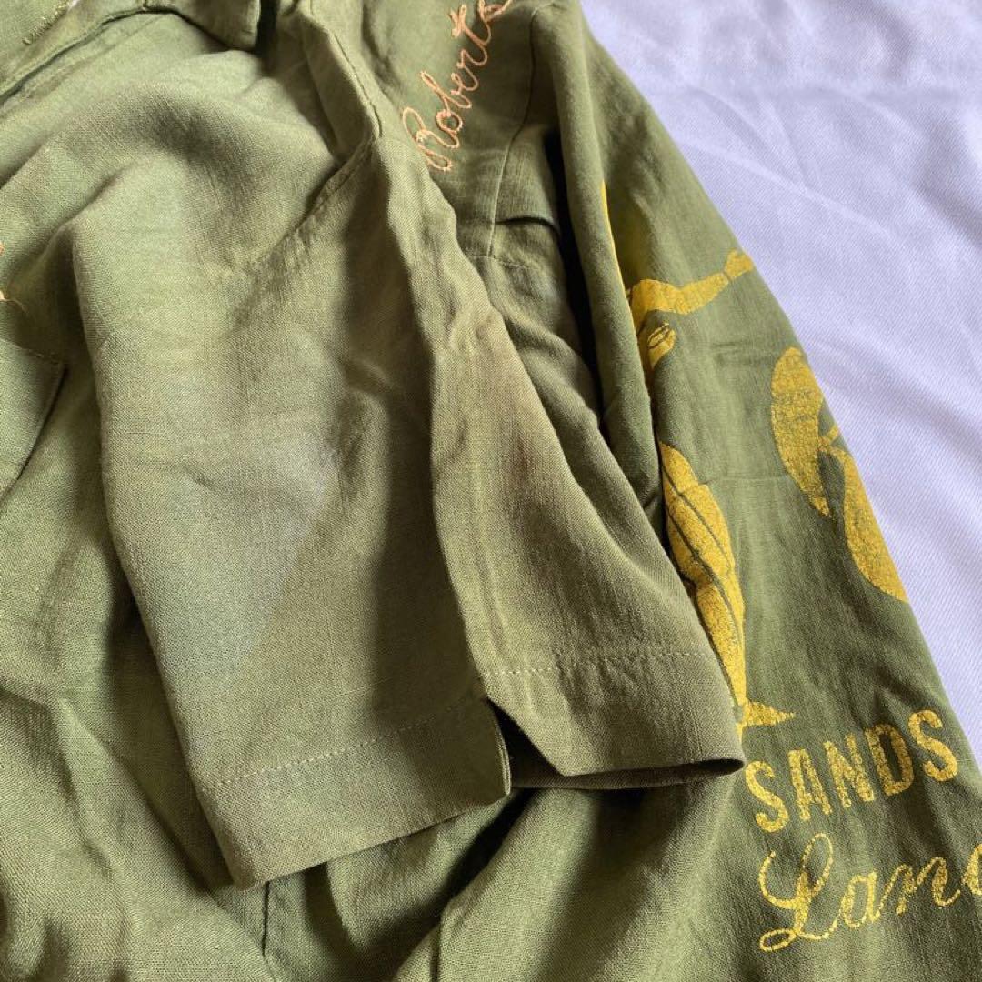 ・50s 60s ANGELTOWN rayon shirt レーヨン ボーリ 画像8