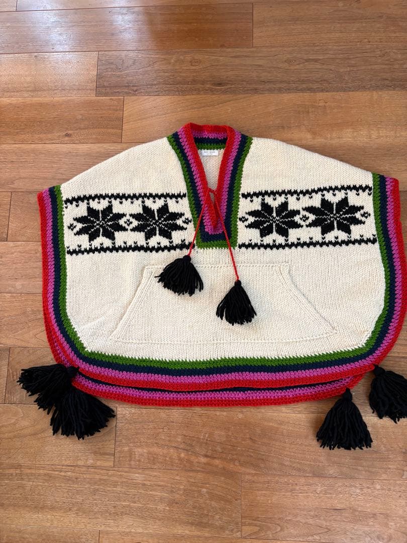 kate spade 雪の結晶ポンチョ フェスやキャンプにも SIZE kate spade new york