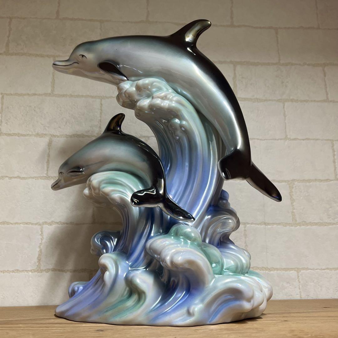 オーシャン ドルフィン Ocean Dolphin ブランデー飾りボトル ブルー
