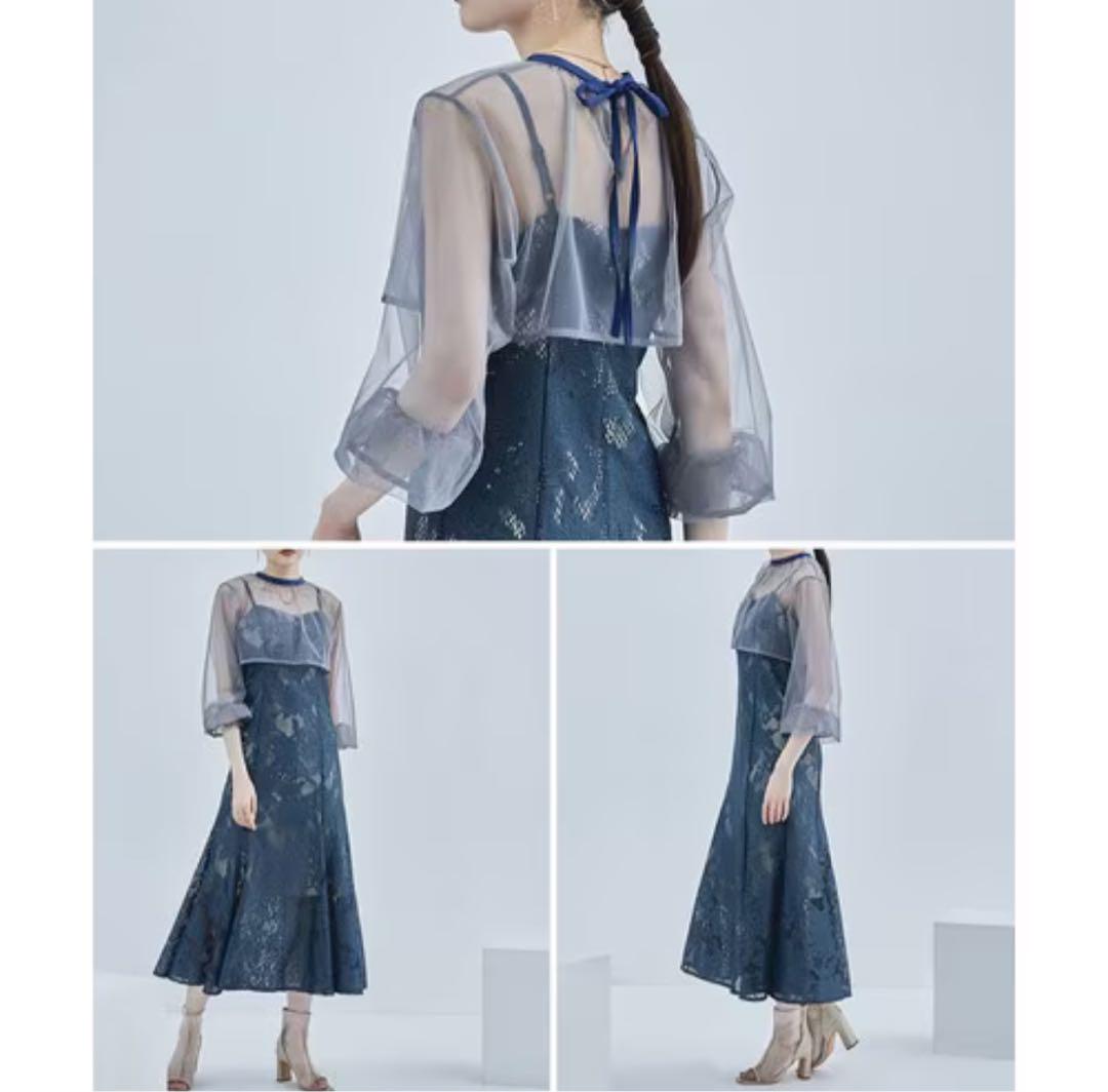 ★新品タグ付き★ドリードール　3wayシフォンボレロ&レースキャミドレスS