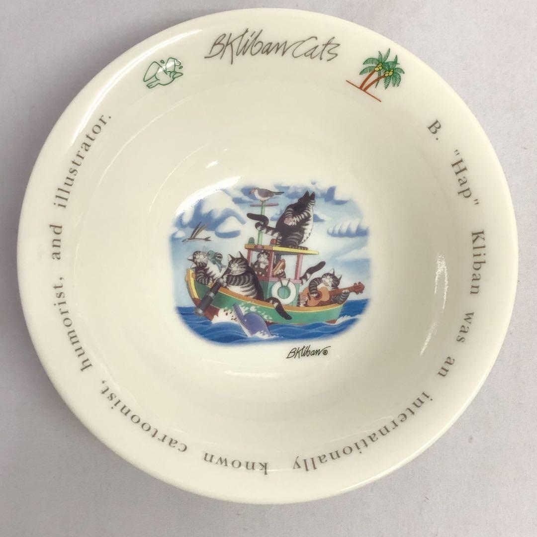 【27】クリバンキャットB Kliban Cats 食器４点セット お皿 美品