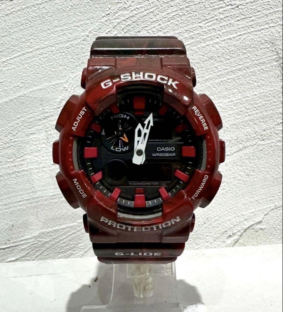 美品　カシオ　CASIO GショックＧライド GAX-100MB アナデジ腕時計